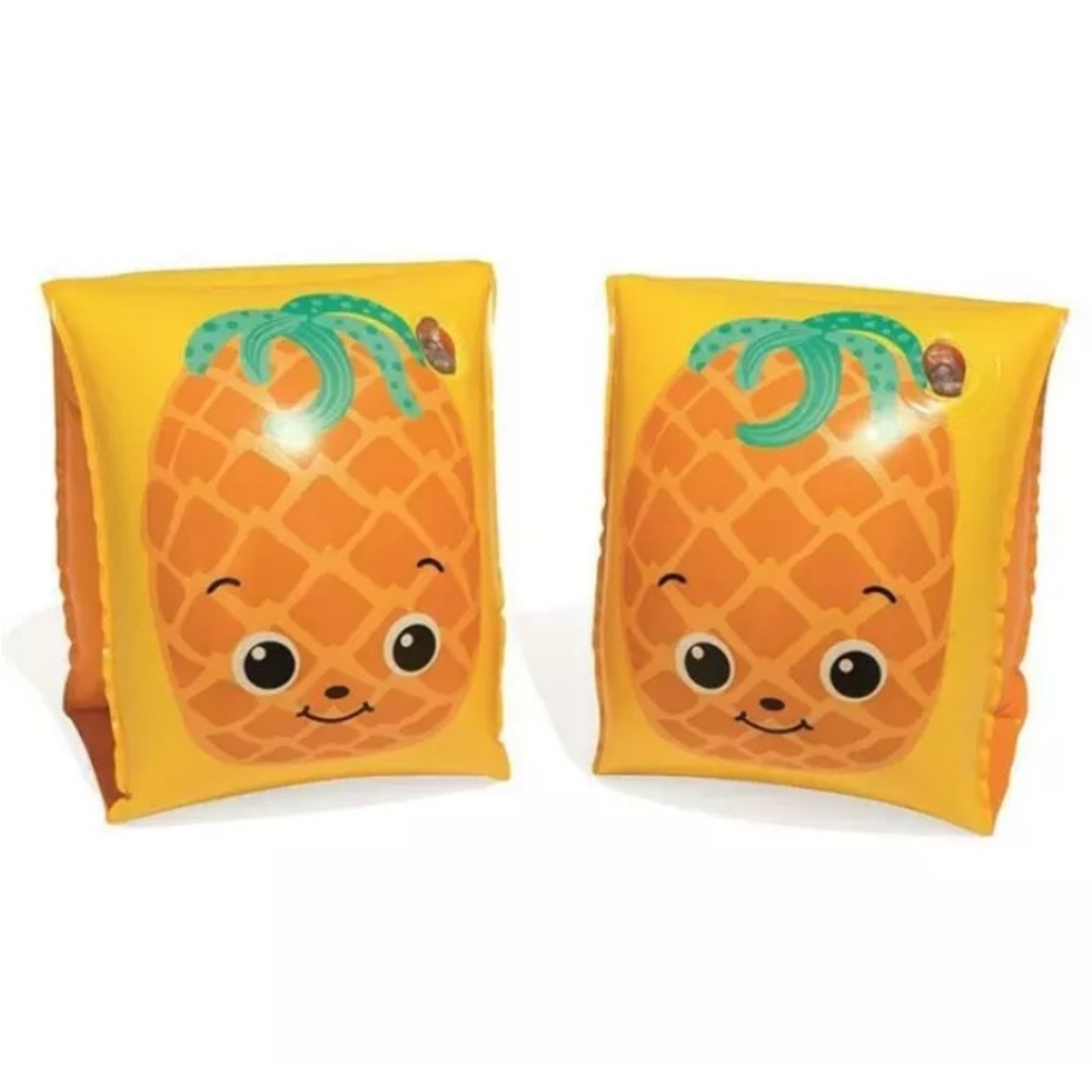 Bestway H20 GO Fruitastic Floating  Arm Bands Size 9” x 6” Pineapple Floaty